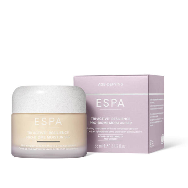 ESPA Tri-Active Resilience Pro Biome Moisturiser and packaging