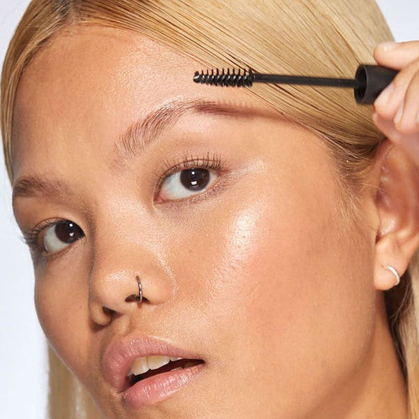 a closeup of a women face