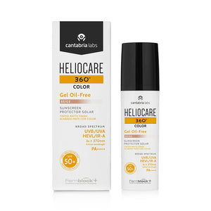 Heliocare 360 Colour Gel Oil Free SPF 50 and packaging