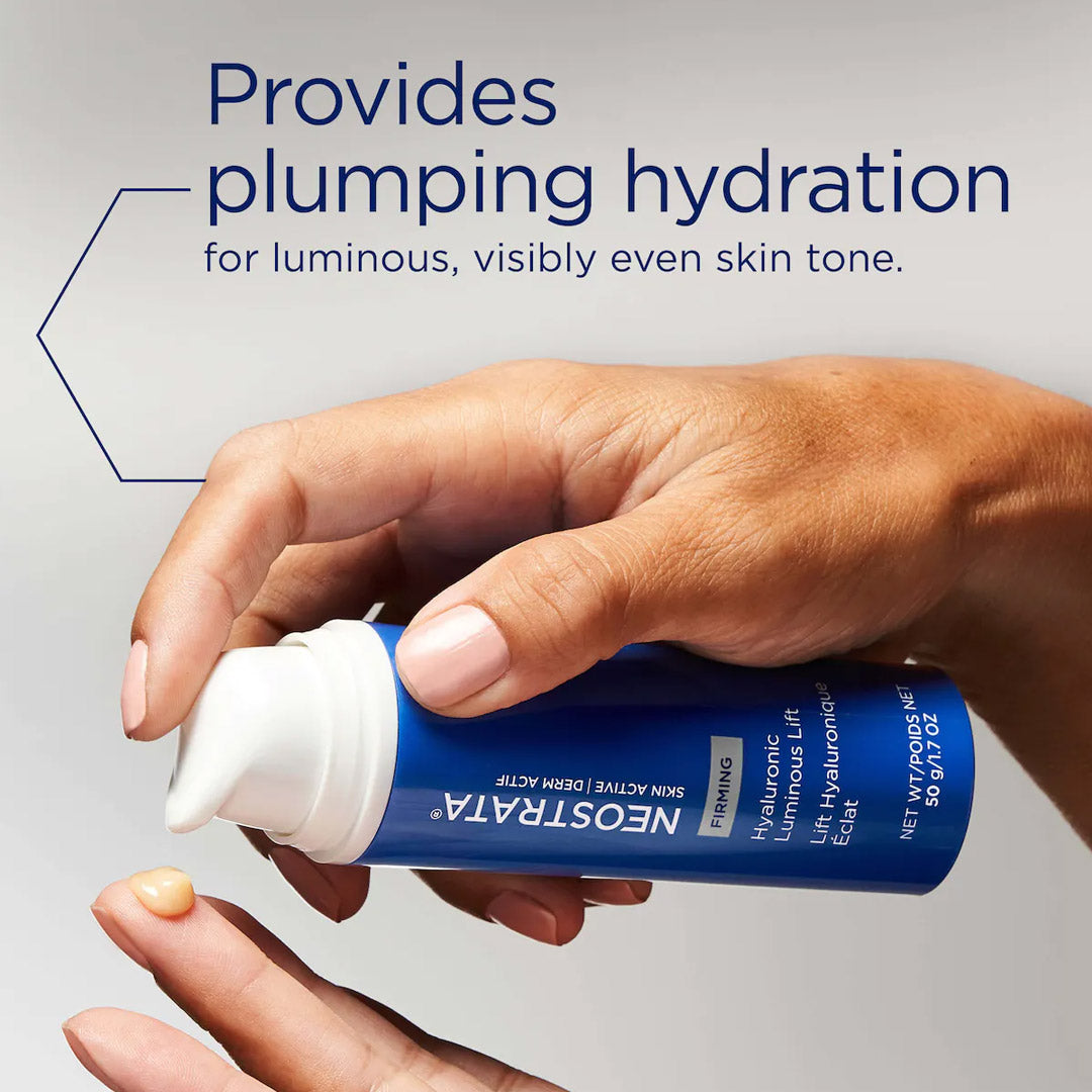 provides plumping hydration for luminous, visibly even skin tone
