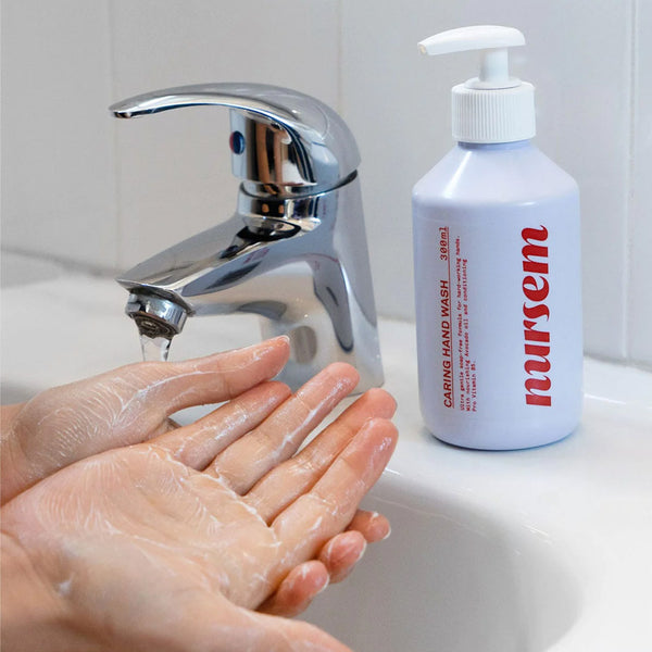 Nursem Caring Hand Wash being used 