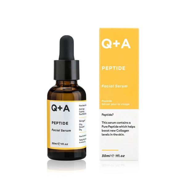  Q+A Peptide Facial Serum 30ml and packaging 