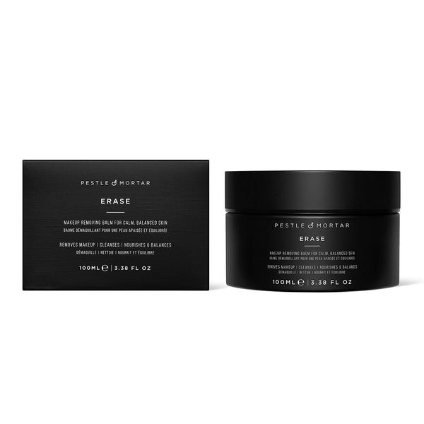 Pestle and Mortar Erase Balm Cleanser tub and packaging