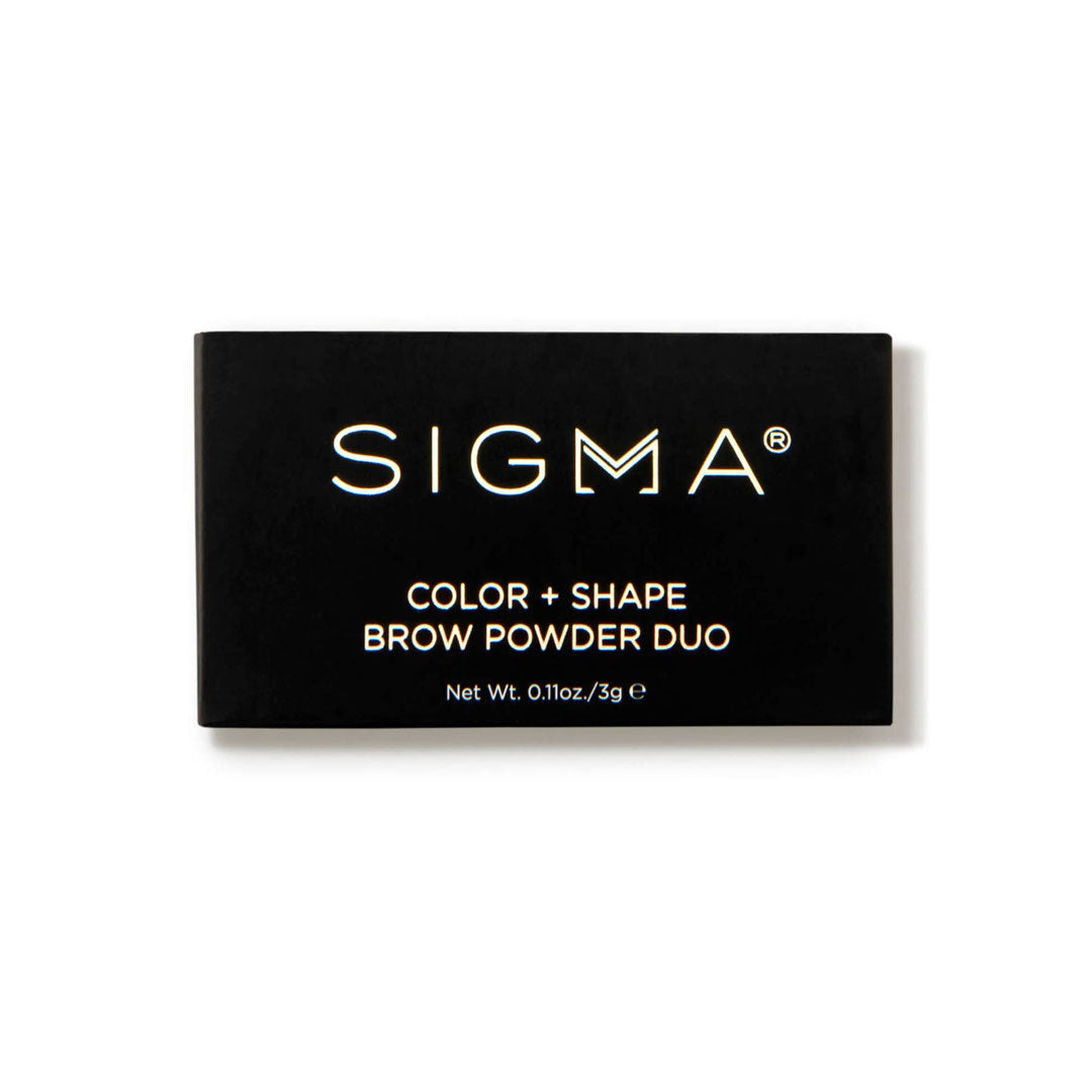 Sigma Beauty Color + Shape Brow Powder Duo closed palette