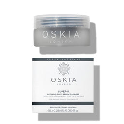 OSKIA Super R Retinoid Sleep Serum Capsules tub and packaging