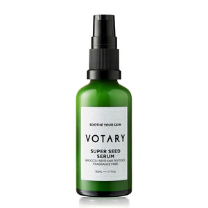 Green VOTARY Super Seed Serum- Broccoli Seed and Peptides Fragrance Free bottle