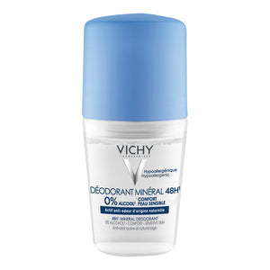 Vichy 48Hr Mineral Roll-On Deodorant For Sensitive Skin 50ml