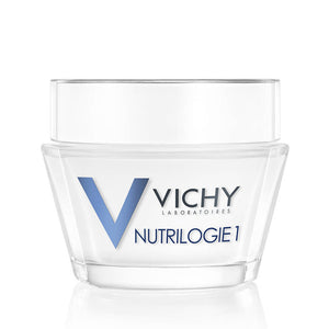 White Vichy Nutrilogie 1 Intense Moistursier For Dry Skin 50ml tub
