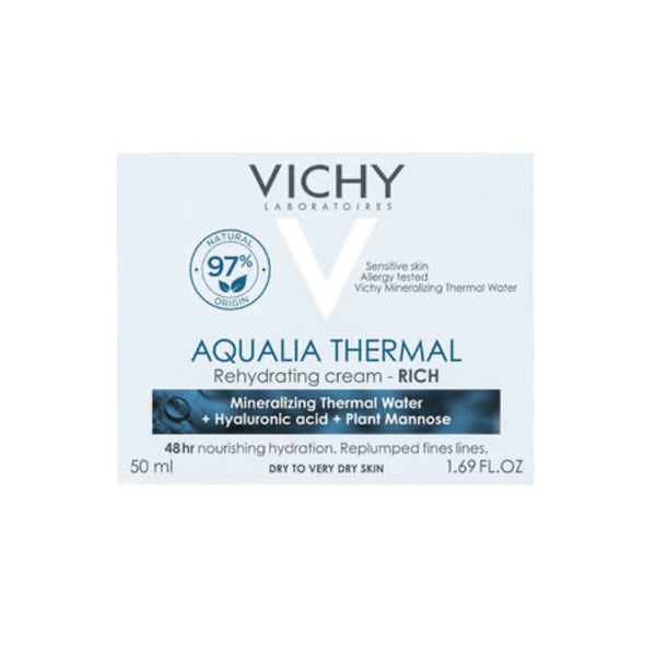 Vichy Aqualia Thermal Rich Hydrating Moisturiser 50ml box