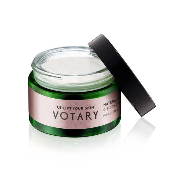 VOTARY Natural Glow Day Cream Oleosomes and Pomegranate Ferment without lid