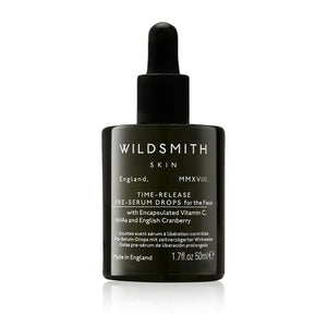 Dark green Wildsmith Skin Time-Release Pre-Serum Drops 50ml bottle 