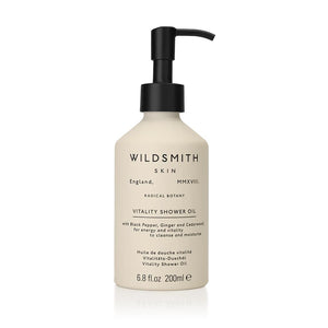 Beige Wildsmith Skin Vitality Shower Oil 200ml bottle