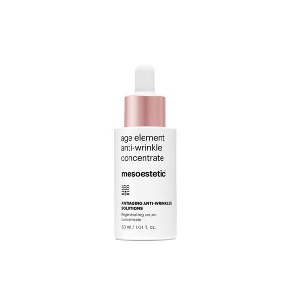 A vial of mesoestetic Age Element Anti-wrinkle Concentrate