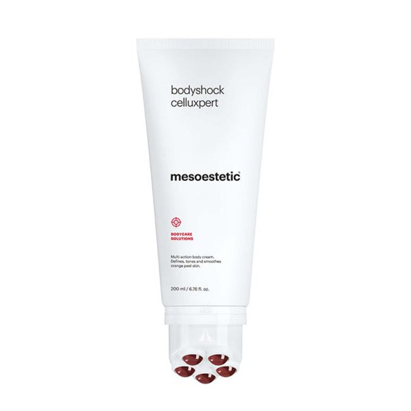 A single container of mesoestetic Bodyshock Celluxpert