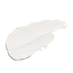 The cream contents on a white background