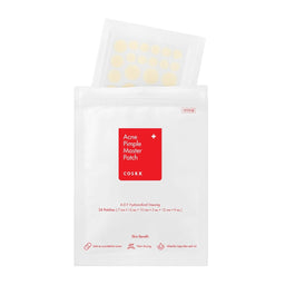 COSRX Acne Pimple Master Patches outside their packaging 