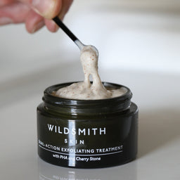 Wildsmith Skin Dual Action Exfoliating Treatment 50ml on spoon