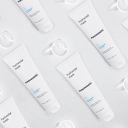 multiple mesoestetic Hydravital Mask layed out horizontally 