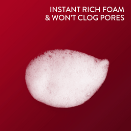 Instant rich foam and wont clog pores