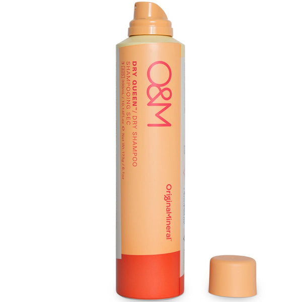 O&M Dry Queen Dry Shampoo bottle with no lid