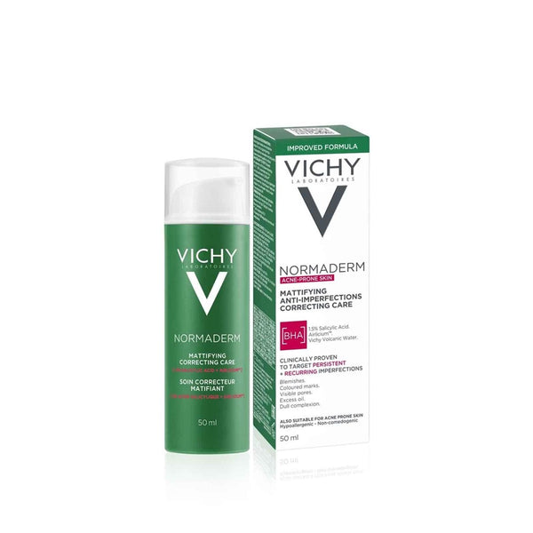 Vichy Normaderm Skin Corrector 1.5% Salicylic Acid Daily Moisturiser For Blemish-Prone Skin 50ml