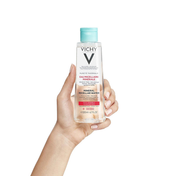 Vichy Purete Thermale Mineral Micellar Water in hand